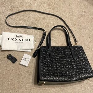 COACH logo carryall purse